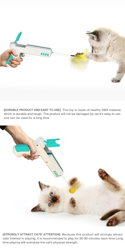 Cat Toy Gun with Cat Feather